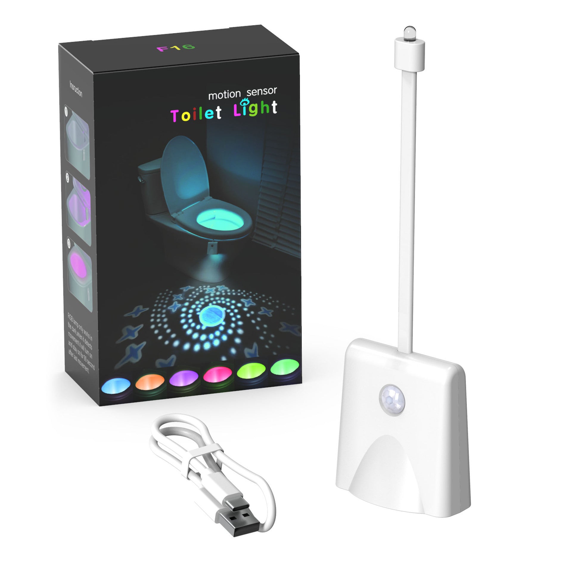 Rechargeable Toilet Night Light - Motion Sensor Home Decor