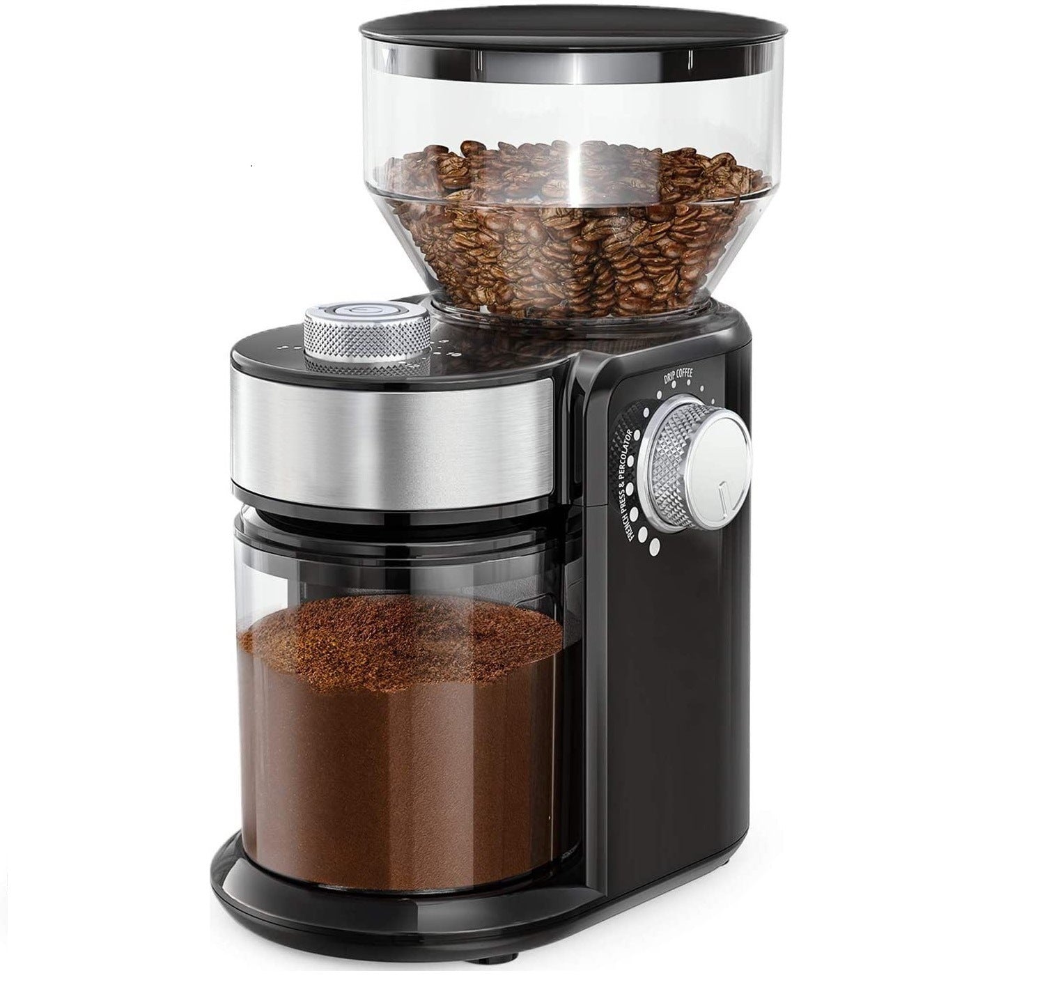Electric Burr Coffee Grinder - Adjustable Stainless Steel