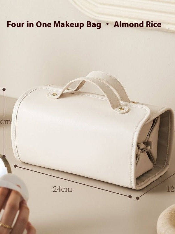 Large Capacity Waterproof Travel Cosmetic Bag - Foldable Handbag for Women