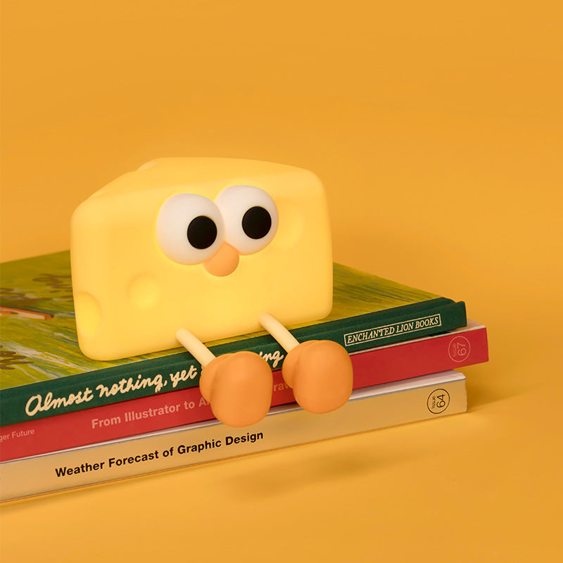 Cute Cheese Night Light - Silicone Bedside Lamp Home Decor