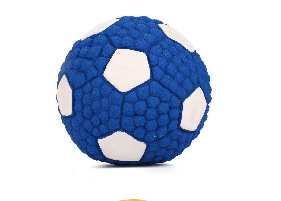 Dog toy bite-proof teeth molar latex toy ball pet interactive sound training ball pet supplies - Minihomy