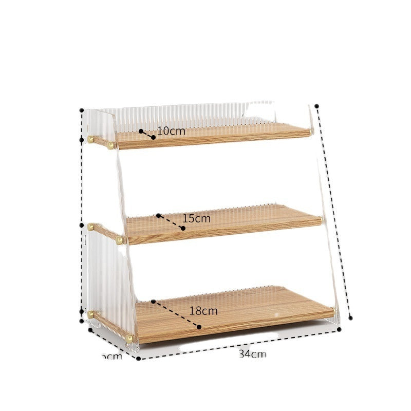 Acrylic Desk Organizer: Office Storage Cabinet for Desktop