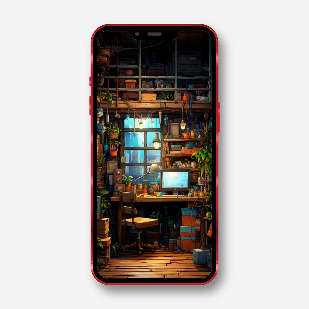 Gamer's Haven - Immersive Background Room Phone Wallpaper - Minihomy