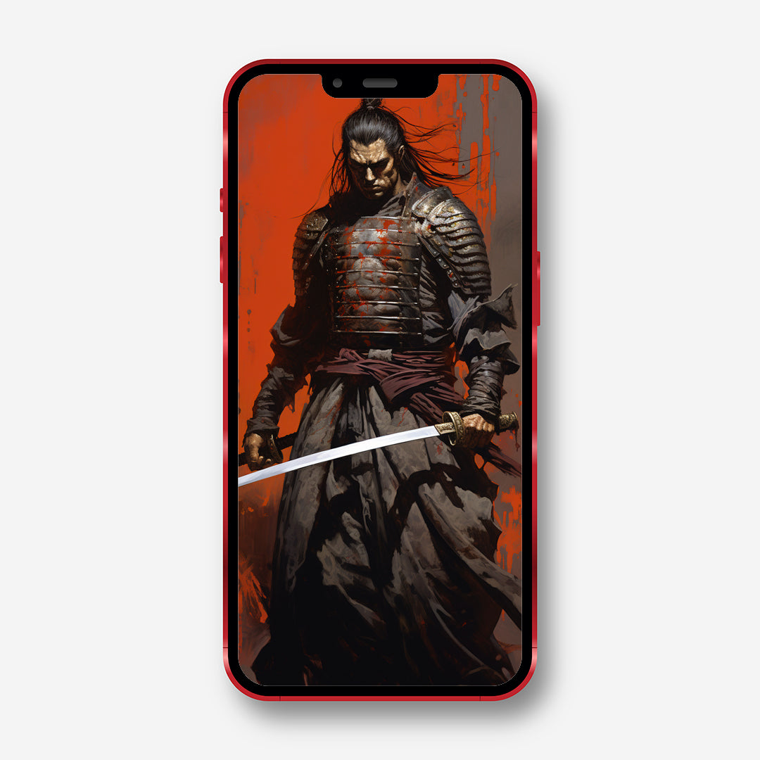 Warrior of the Future - McSamurai Cyborg Warrior Monk Phone Wallpaper