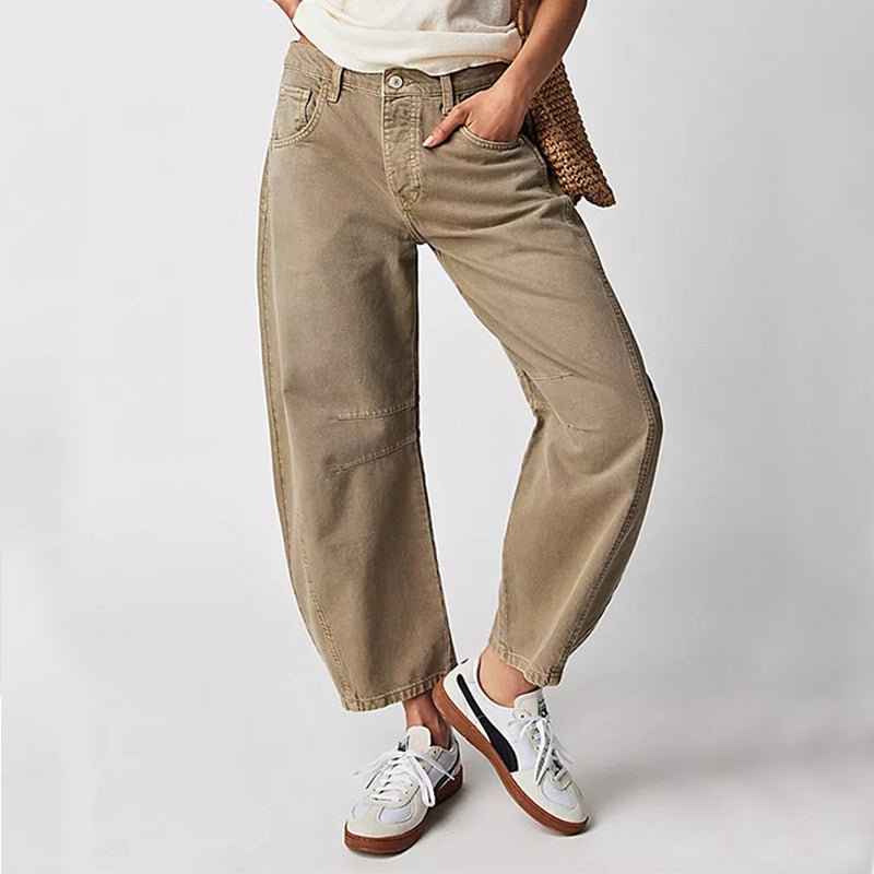 Women's Wide Leg Pants: Loose Summer Straight Trousers