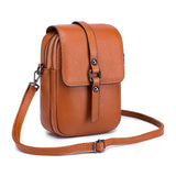 Women's Leather Crossbody Phone Shoulder Bag