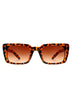 Flat Rectangle Retro Vintage Fashion Sunglasses - Minihomy