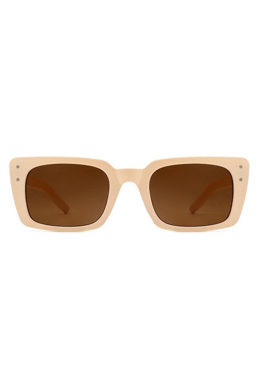 Flat Rectangle Retro Vintage Fashion Sunglasses - Minihomy