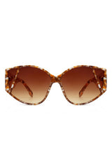 Women’s Geometric Round Cat Eye Fashion Sunglasses - UV Protection