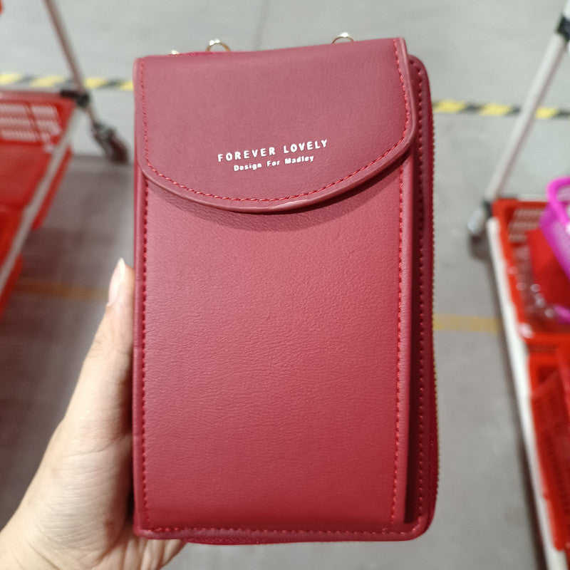 Luxury PU Leather Women's Handbag, Crossbody Bag & Wallet