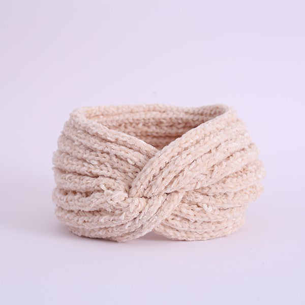 Cozy Chenille-Style Yarn Headband - Soft and Stylish Hair Accessory - Minihomy