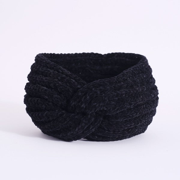 Cozy Chenille-Style Yarn Headband - Soft and Stylish Hair Accessory - Minihomy