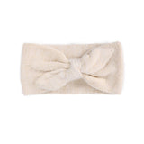Fuzzy Bow Winter Headband - Minihomy