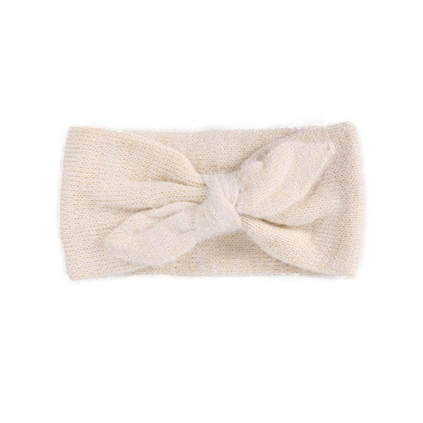Fuzzy Bow Winter Headband - Minihomy
