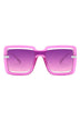 Oversize Square Large Cut-Out Fashion Sunglasses - Minihomy
