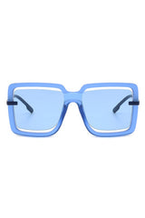 Oversize Square Large Cut-Out Fashion Sunglasses - Minihomy
