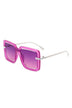 Oversize Square Large Cut-Out Fashion Sunglasses - Minihomy