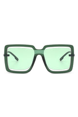Oversize Square Large Cut-Out Fashion Sunglasses - Minihomy