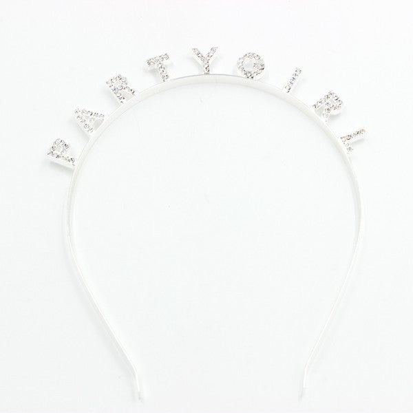 Party Girl Rhinestone Headband - Minihomy