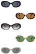 Oval Retro Clout Round Vintage Fashion Sunglasses - Minihomy