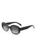 Oval Retro Clout Round Vintage Fashion Sunglasses - Minihomy