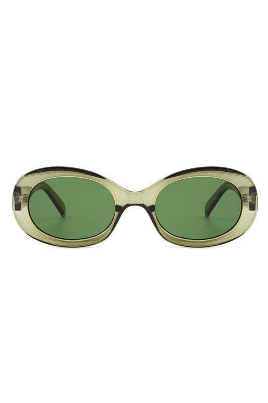 Oval Retro Clout Round Vintage Fashion Sunglasses - Minihomy