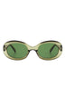 Oval Retro Clout Round Vintage Fashion Sunglasses - Minihomy