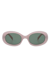 Oval Retro Clout Round Vintage Fashion Sunglasses - Minihomy