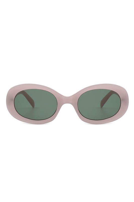 Oval Retro Clout Round Vintage Fashion Sunglasses - Minihomy