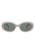 Oval Retro Clout Round Vintage Fashion Sunglasses - Minihomy