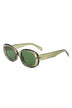 Oval Retro Clout Round Vintage Fashion Sunglasses - Minihomy