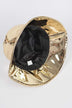 Metallic Vinyl Bucket Hat - Trendy Summer Fashion Accessory - Minihomy