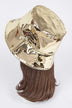 Metallic Vinyl Bucket Hat - Trendy Summer Fashion Accessory - Minihomy