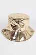 Metallic Vinyl Bucket Hat - Trendy Summer Fashion Accessory - Minihomy