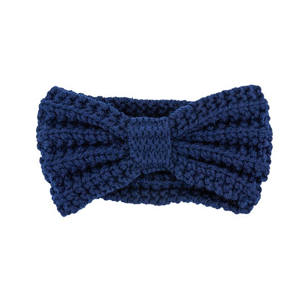 Knitted Bow Winter Headband - Stylish Warm Knit Accessory for Cold Weather - Minihomy