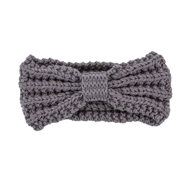 Knitted Bow Winter Headband - Stylish Warm Knit Accessory for Cold Weather - Minihomy