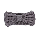 Knitted Bow Winter Headband - Stylish Warm Knit Accessory for Cold Weather - Minihomy