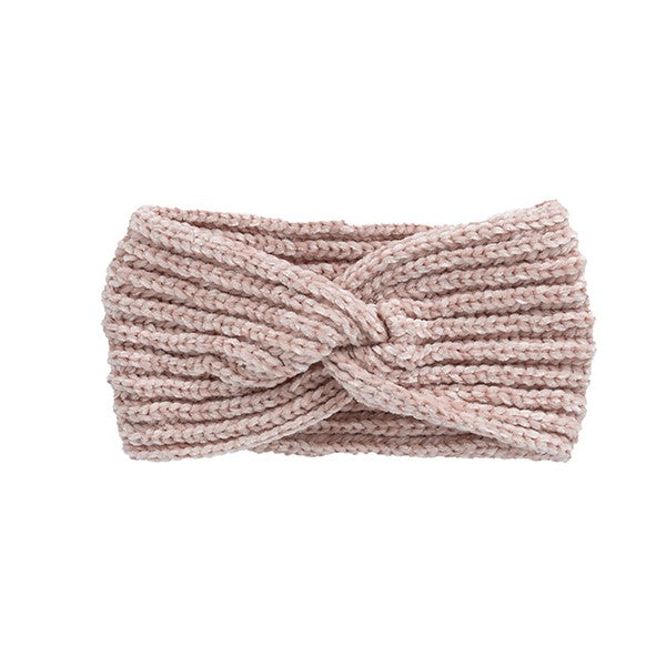 Knitted Bow Winter Headband - Stylish Warm Knit Accessory for Cold Weather - Minihomy