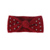 Fuzzy Rhinestone Bowknot Headband - Minihomy