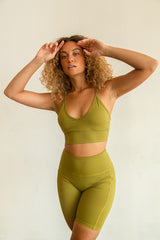 High Waist Yoga Pants with Side Pockets for Women - Short Length - Minihomy