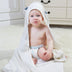 Baby Cotton Bamboo Fiber Quilt, Children's Bath Towel With Hood: Cozy Comfort for Your Little One - Minihomy