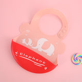 Cute Cartoon Silicone Baby Bibs - Waterproof, Adjustable, for Boys & Girls Feeding - Minihomy