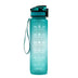1L Tritan Water Bottle with Time Marker & Bounce Cover - Leakproof Bottle for Sports, Fitness, Cycling - Minihomy
