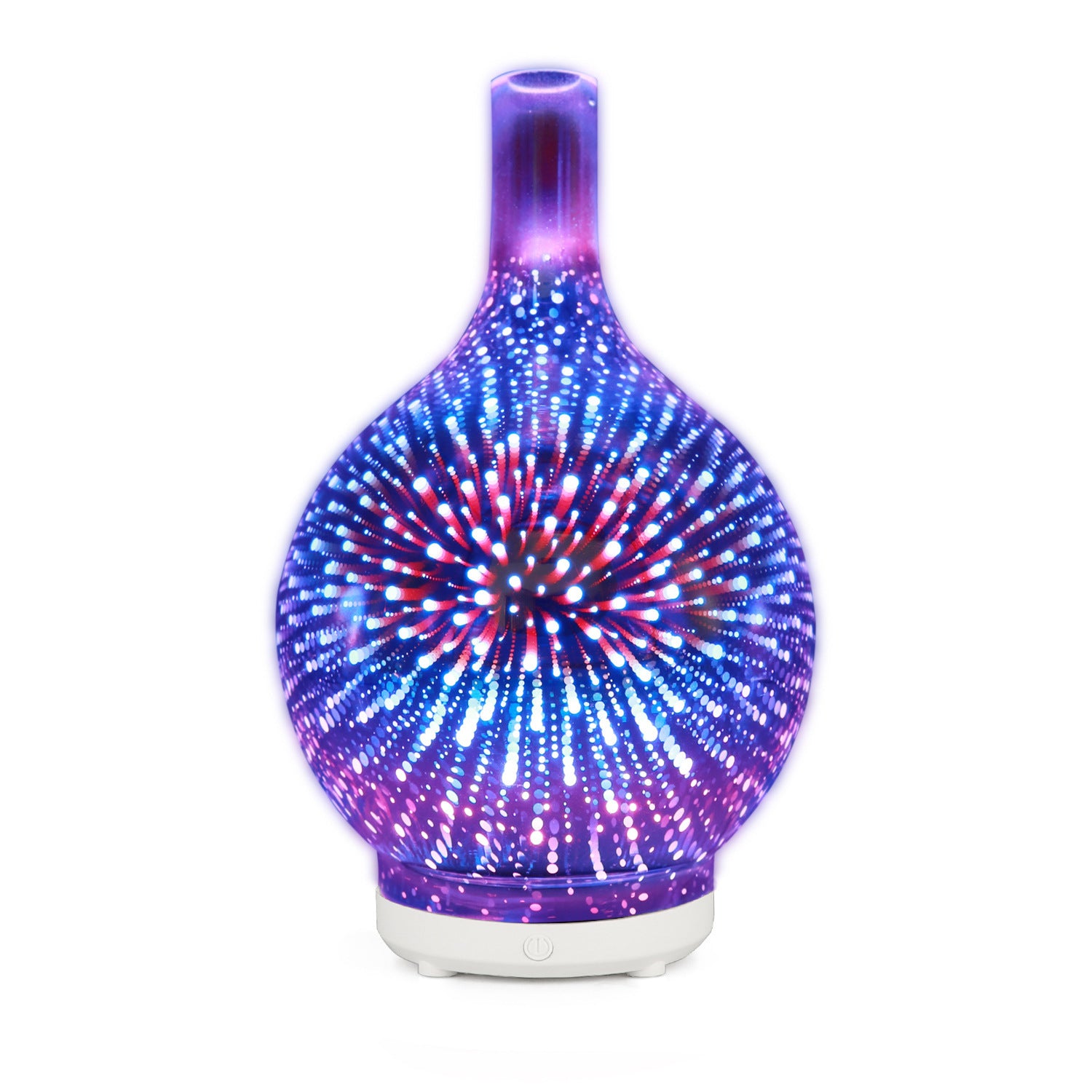 Colorful Glass Vase Humidifier - 5V USB Aroma Diffuser
