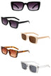 Flat Rectangle Retro Vintage Fashion Sunglasses - Minihomy