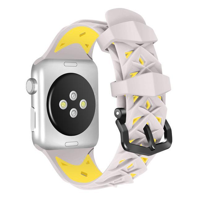 Silicone Smartwatch Band - Diamond Design