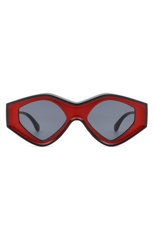 Geometric Triangle Futuristic Fashion Sunglasses - Minihomy