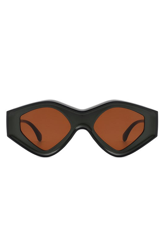 Geometric Triangle Futuristic Fashion Sunglasses - Minihomy