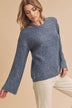 Harlie Sweater - Cozy Knit with Edgy Cutout Shoulder, Relaxed Fit, Thick Ribbed Trim - Minihomy