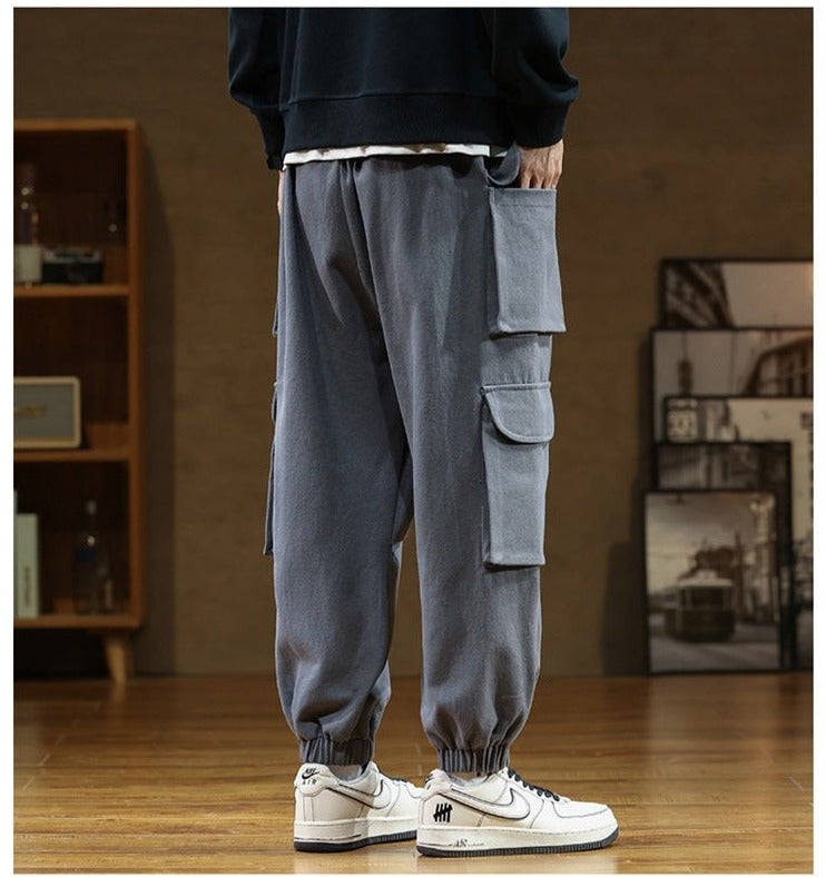Men's Autumn Plus Size Loose Tappered Casual Pants - Minihomy